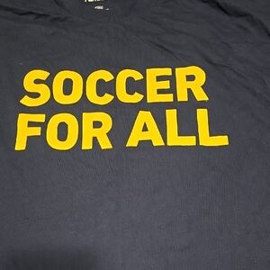 Fanatics Navy and Yellow Soccer Tee
